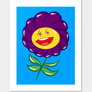 purple flower ecopop Posters and Art